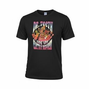 Vintage Disney Black Dr. Teeth  and the Electric Mayhem Muppets Graphic Tee